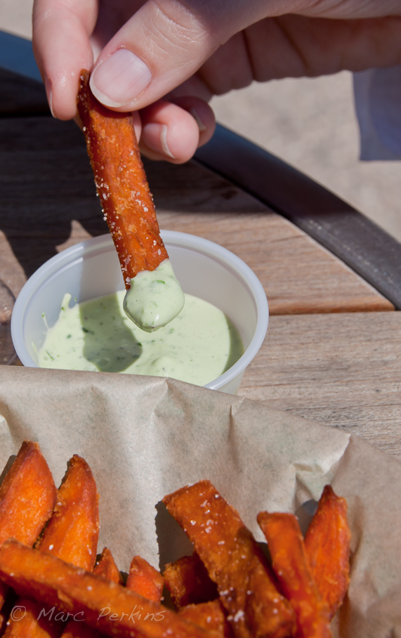 Seabirds's Sweet Potato Fries with dipping sauce