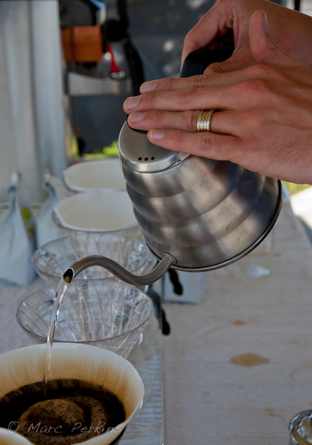 Hand-brewing coffee